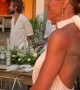 Woman Discreetly Puts Out Fire at Wedding