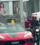 Ferrari Upstaged by Pet Piglet