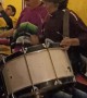 Mexican Tambora Drummer Steals the Show