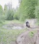 Dirt Biker Clotheslined By Tree Branch