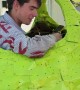Whimsical Pear Car On Journey Across States
