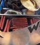 Street Food Vendor With a Wearable Grill