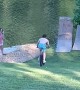 Attempt at Bike Jump Goes Swimmingly