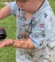 Say “Cheese” — Sprays Mommy With Hose