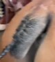Horse Tail Tied Into Little Braid