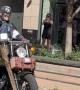 American Superhero Rides Motorcycle To Fan Expo