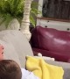 Exhausted Family Falls Asleep While Watching Toddler