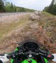Rider Goes Off Road After Hitting Bump Mid Corner