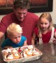 Kid Blows Out Dad's Candle