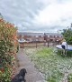 Boy Slips on Hail-Covered Trampoline