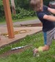 Kid Yeets Baseball Bat