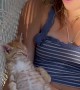 Stray Kitten's Already Making Himself at Home