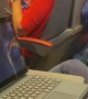 Mom Forgets to Plug in Her Headphones on the Train