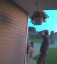 Tall Boyfriends Bumps Head on Hanging Flowers