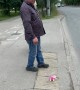 Man Walking a Toy Dog